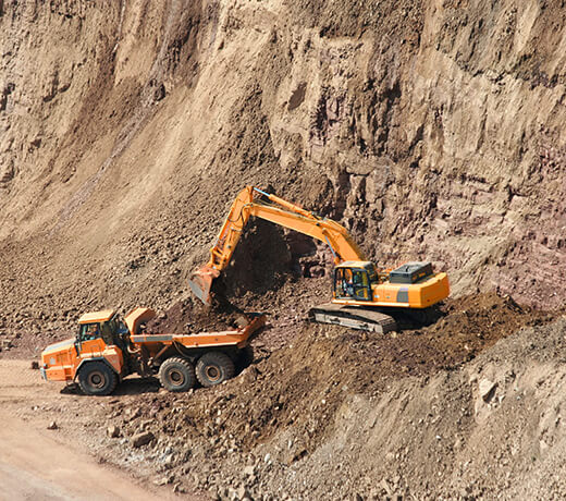 Führungswellen und Führungsleisten für Baumaschinen